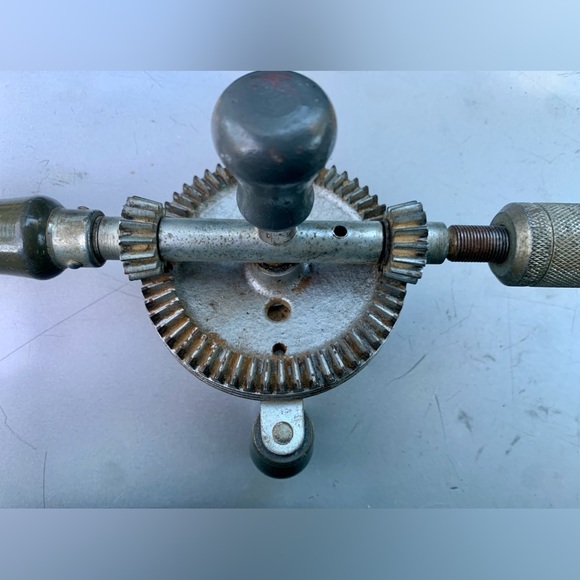 Mid Century Vintage Stanley Handyman Handheld Manual Eggbeater Drill H1220 - Picture 5 of 16